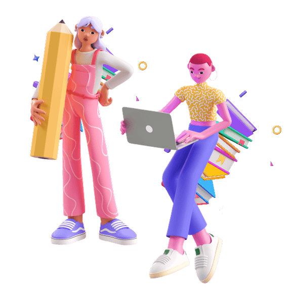 Studying People Illustration